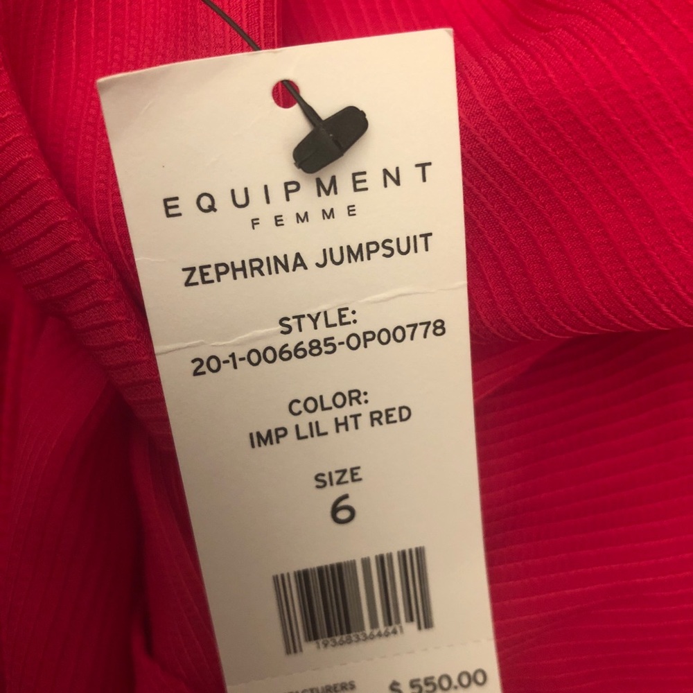 Equipment Zephrina Color Block Jumpsuit New - Picture 4 of 4